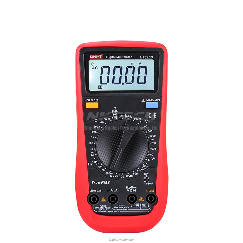 UNI T Цифровой мультиметр UT890C + UT890D True RMS AC DC Напряжение Ток Сопротивление Емкость