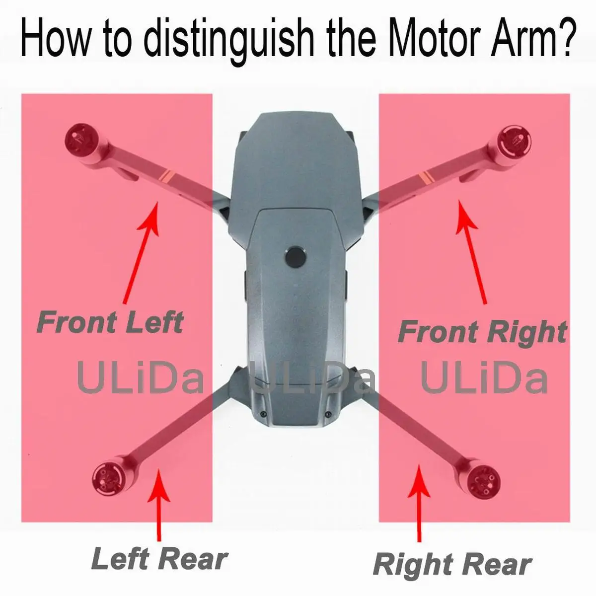 Новый подлинный DJI Mavic Pro оригинальный передний левый рычаг двигателя запчасти