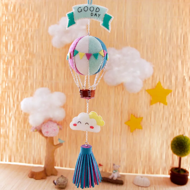 DIY тканевый воздушный шар автомобильный кулон войлочная ткань сумка орнамент