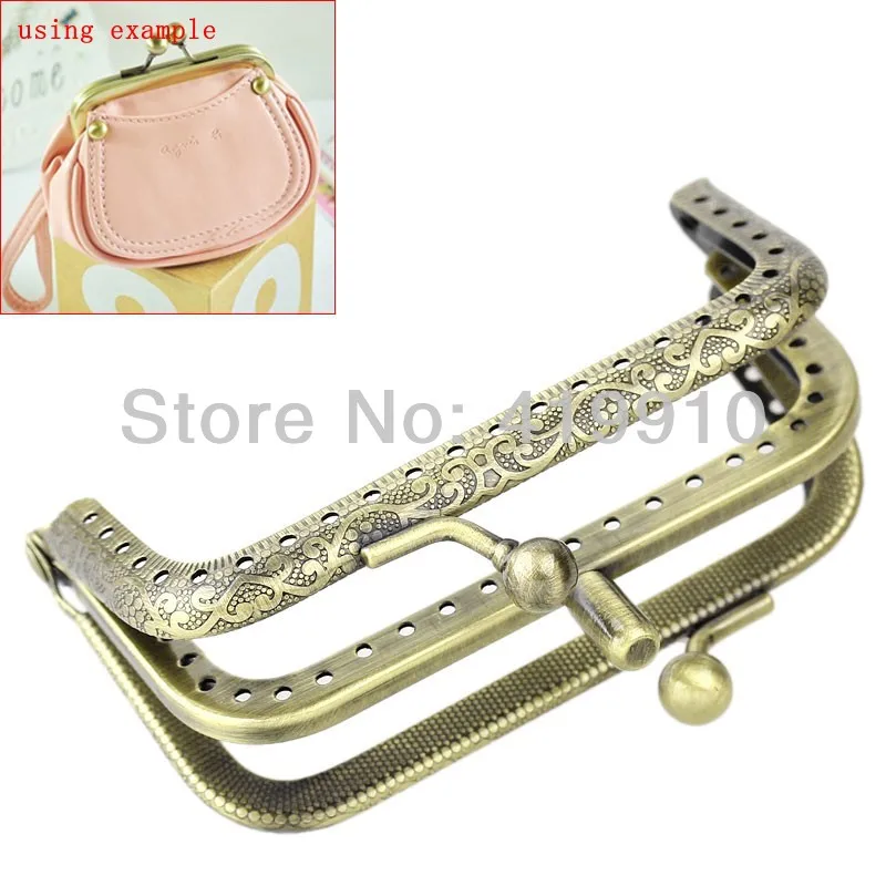 Бесплатная Shipping-2PC металлическая оправа Kiss ручка с замком ручная работа шар для