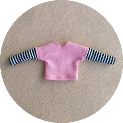 Tshirt3 Кукла Blyth одежда футболка с длинными рукавами/комбинезон штаны для Pullip OB24 azone ob22 Blyth джинсы для Barbi 1/6 аксессуары для кукол - Цвет: Tshirt3