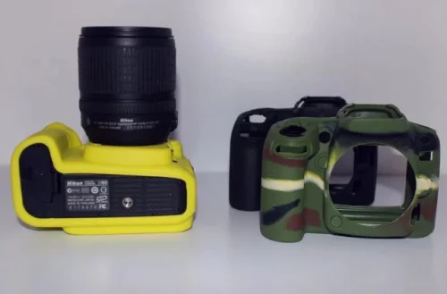 Мягкий силиконовый резиновый защитный чехол для камеры Nikon D90 чехол|Аксессуары