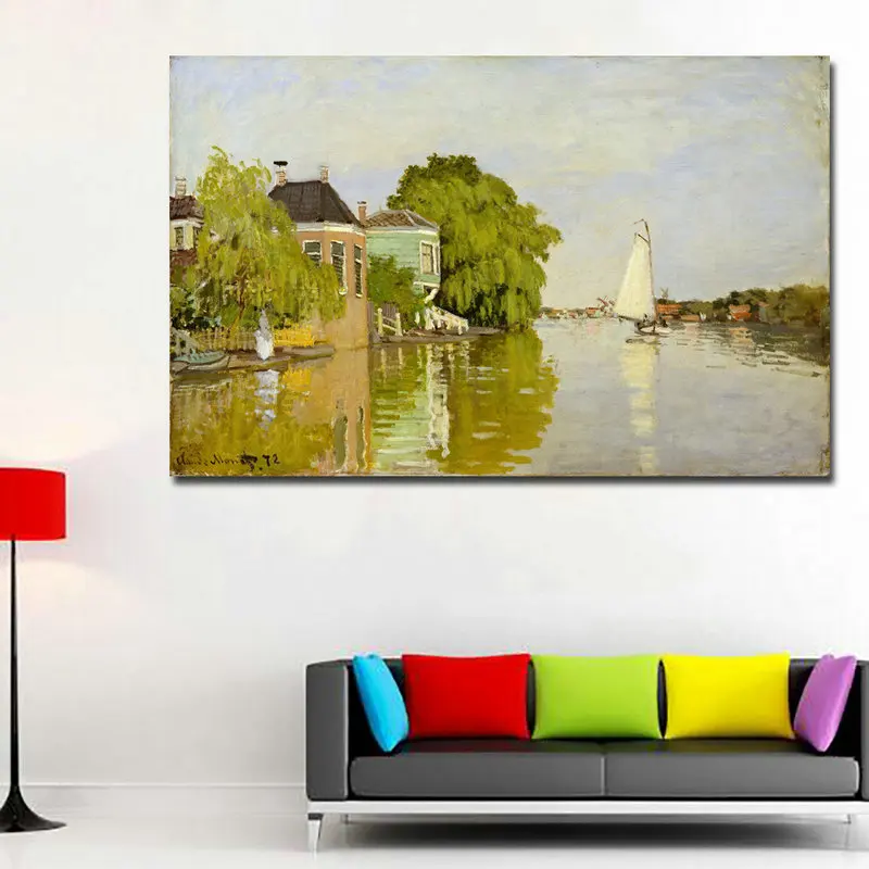 Самодельная Бесплатная доставка! Высокое качество! Monet Знаменитые Картины