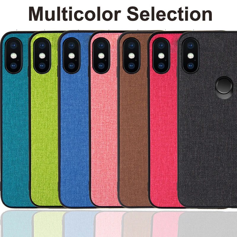 Чехол для xiaomi mi A2 lite чехол miA2 TPU бампер тканевый A2lite мягкий силиконовый Хлопковый |