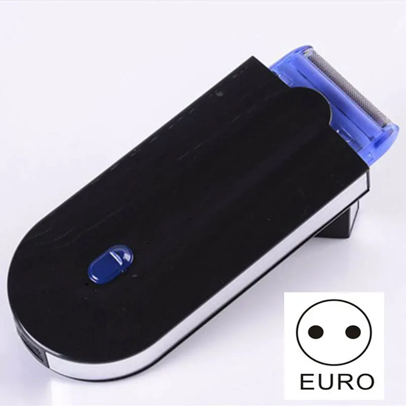 Black EU Plug 2 в 1 Электрический эпилятор женский эпилятор безболезненный женский эпилятор бритва мгновенный и безболезненный датчик света USB перезарядка - Цвет: Black EU Plug