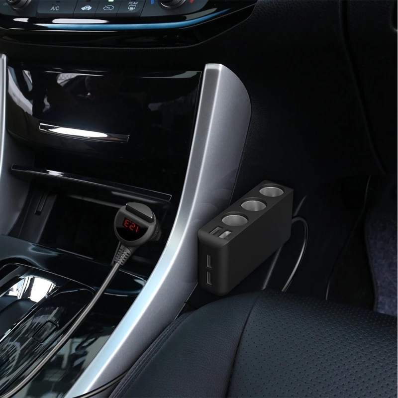 KANEED розетка для автомобильного прикуривателя сплиттер адаптер питания 6.8A 80 Вт