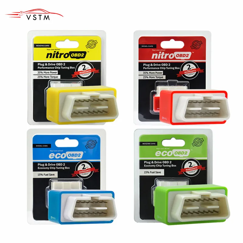 Чип тюнинг автомобильный Nitro чип с разъемом OBD2 работает дизельными