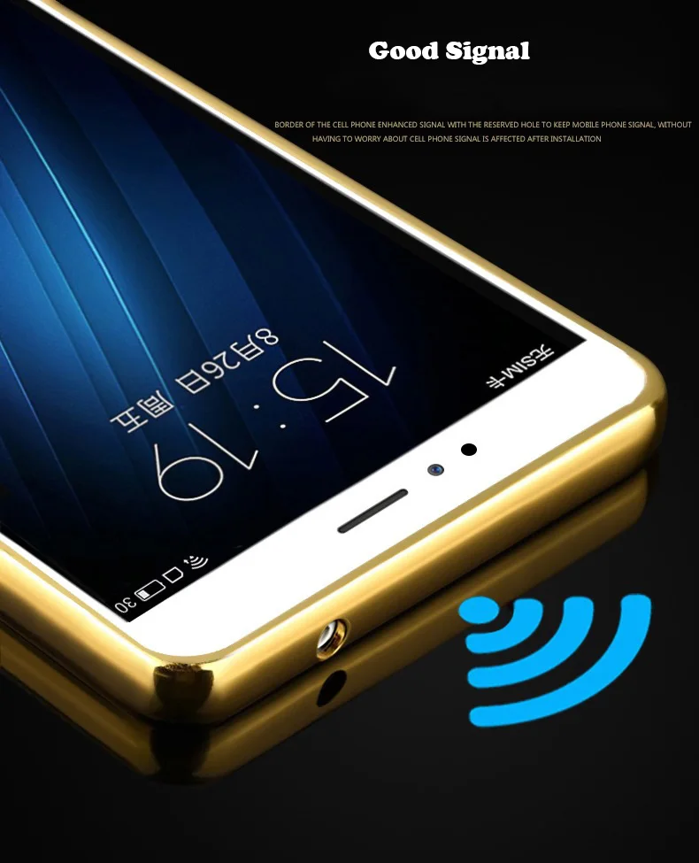 Роскошный зеркальный алюминий чехол для Meizu MX3 MX4 металлический бампер Meilan Note 6