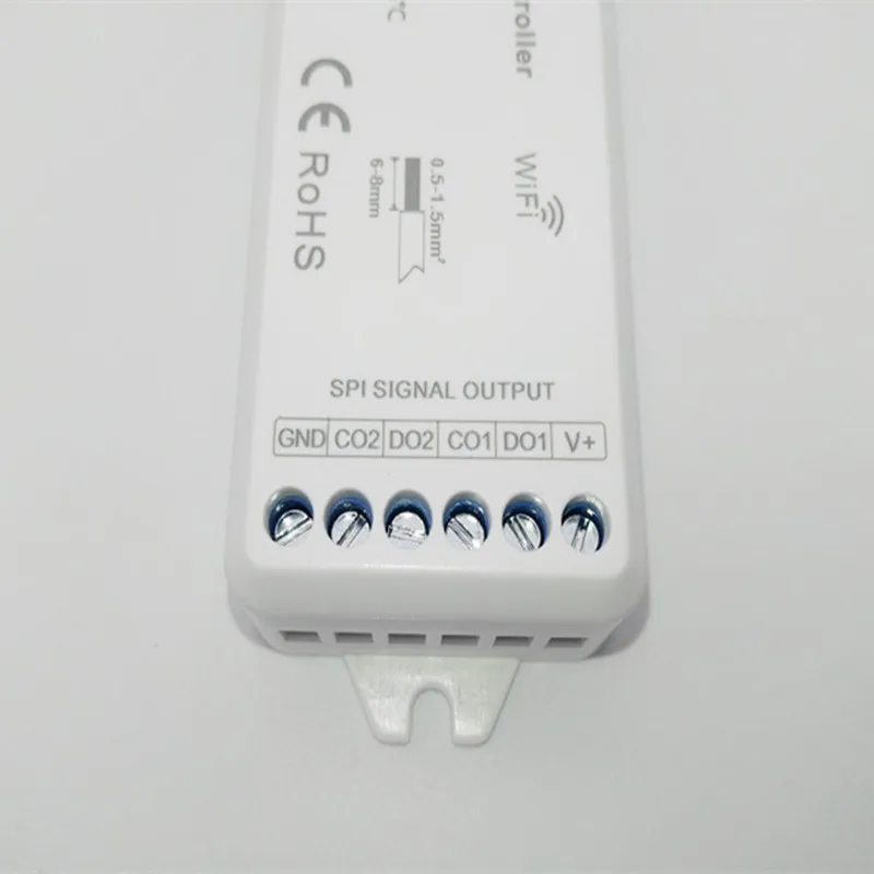 5 шт. DC5V-24V RGB SPI WiFi LED Pixel Strip контроллер Поддержка WS2811 WS2812B TM1809 TM1812 LPD6803 WS2801 UCS1903 TLS3001 IC