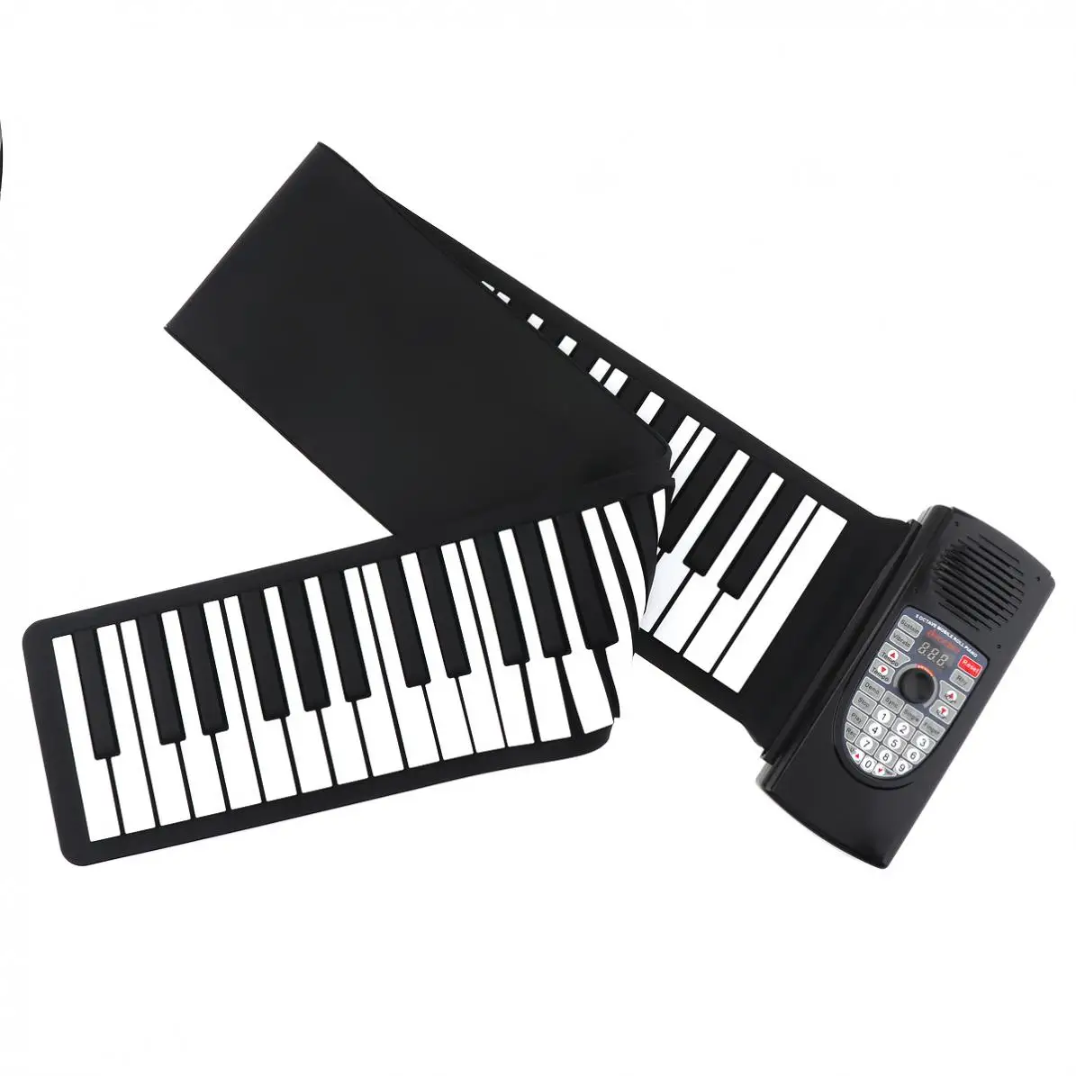 88 клавиш USB MIDI рулон пианино перезаряжаемая электронная силиконовая Гибкая клавиатура орган встроенный динамик Поддержка Bluetooth