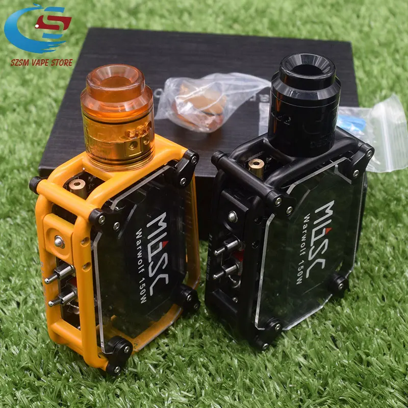 Электронная сигарета Warwolf 150 Вт боксмод в комплекте вейп с атомайзером KALI RDA Fatality