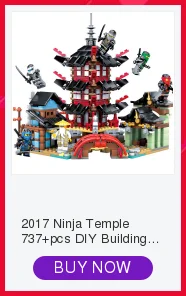 Новинка 2019 набор строительных блоков сделай сам храм ниндзя 810 шт. обучающие