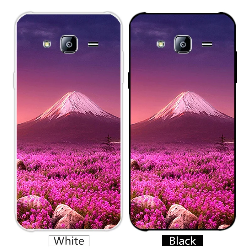 For Samsung J7 Back Black Matte Cover 5.5&quot for Galaxy J700 SM-J700F 2015 Clear TPU Silicon Cute Animal Phone Case |