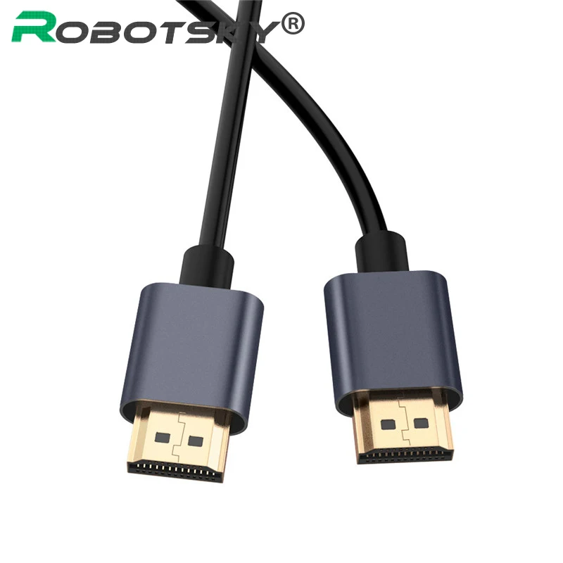 Robotsky HDMI кабель 2,0 высокоскоростной HDMI к HDMI кабель 4K 1080P 3D для PS3 проектор Apple tv