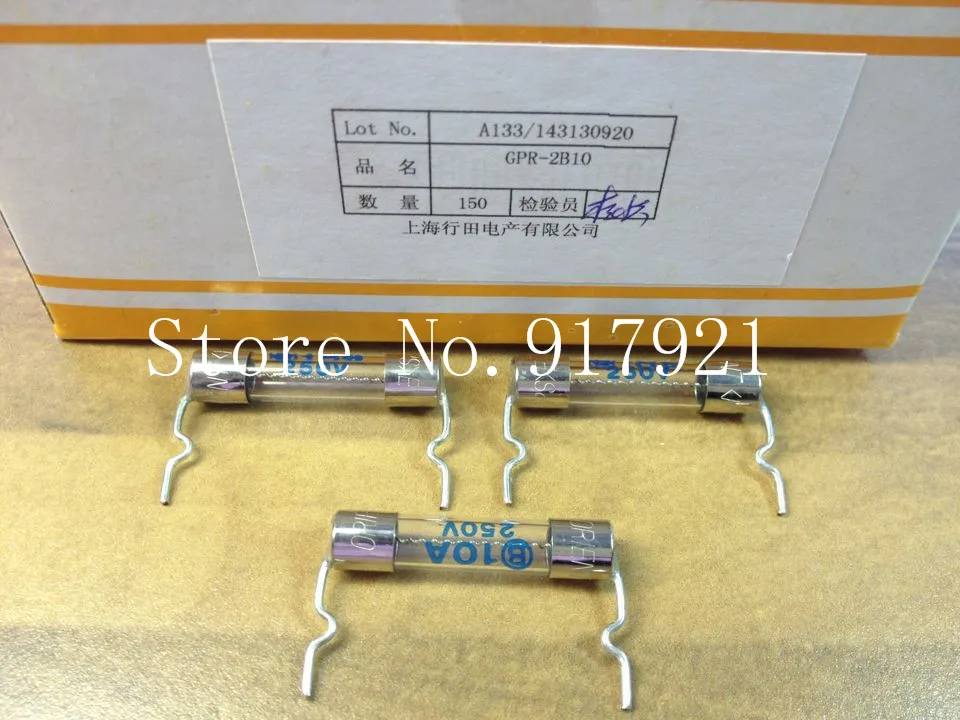

[ZOB] Japan YUKITA MPR-2B10 pin gyoda explosion-proof tube 10A insurance 6X30 micro glass fuse --200pcs/lot