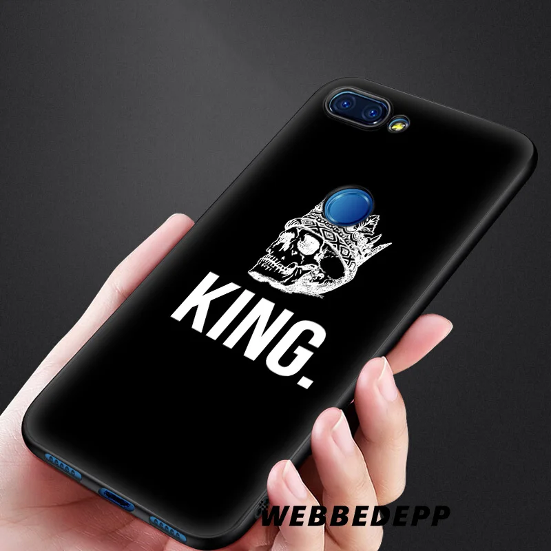 King Queen Couple Gift Birthday Soft Silicone Case for Xiaomi Redmi Note 7 6 6A 5 4 4X 4A S2 Plus Pro Lite Go |