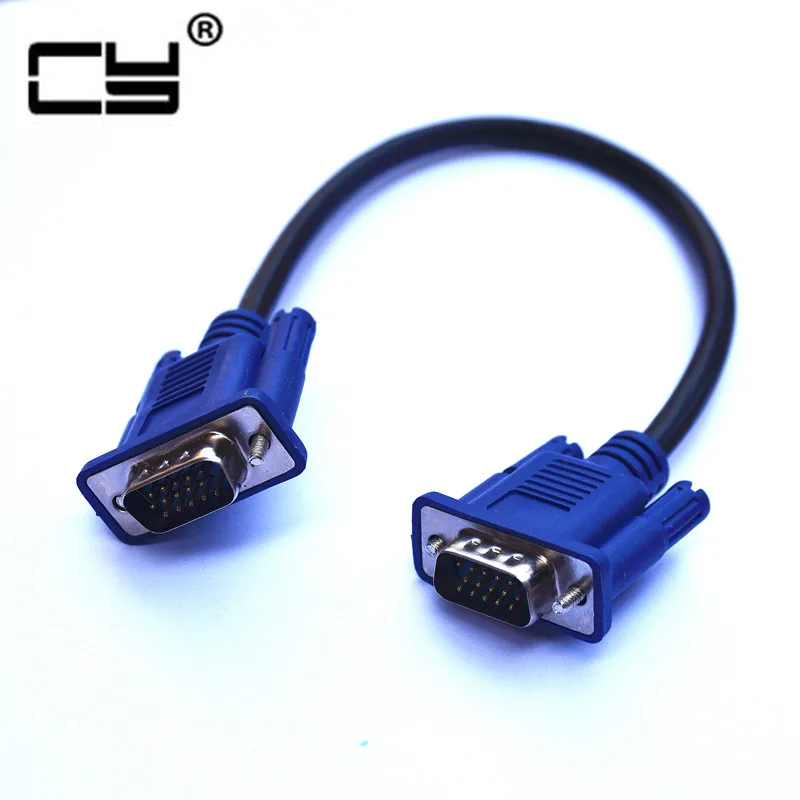 

30cm/11.8" 15Pin VGA RGB vga Male to Female F/F M/F SVGA D-Sub HD15 Monitor Male to Male M/M Video Short Cable Cord for Monitor