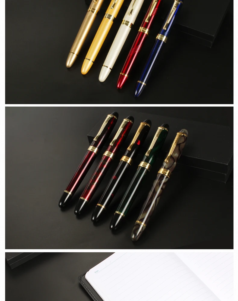 Jinhao X450 18 КГП 0,5 мм перо с широким основанием перьевая ручка для письма для офиса бизнес планирования школьные принадлежности канцелярские товары