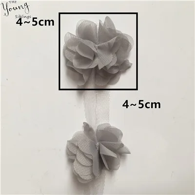1 ярд многоцветный шифон 3D Кружева Цветы кружевная отделка Ткань DIY кружева свадебное платье украшения аксессуары товары для шитья и рукоделия