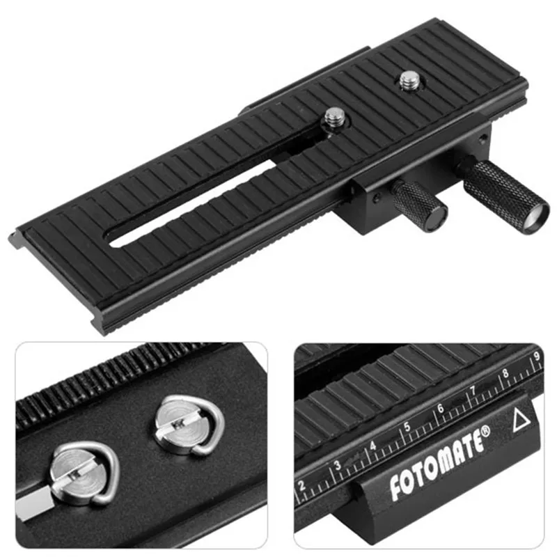 NEW High Quality 2 Way FOTOMATE LP-01 Macro Focusing Rail Slider For Can&ampn Nik&ampn S&ampny Pentax DSLR 1/4&quot Screw Movable |