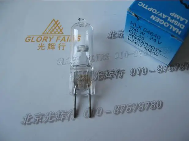 2 шт. галогенные лампы HLX 64640 24 В Вт G6.35 FCS|hlx 64640|halogen lamp24v 150w |