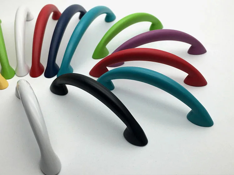 Ручки дверные цветные из цинкового сплава 64 мм|wardrobe knobs|knobs pullshandle kitchen |