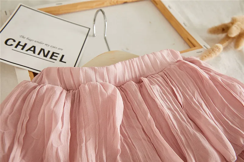 Милая многослойная юбка для девочек шифоновая принцессы юбка-пачка свадебных