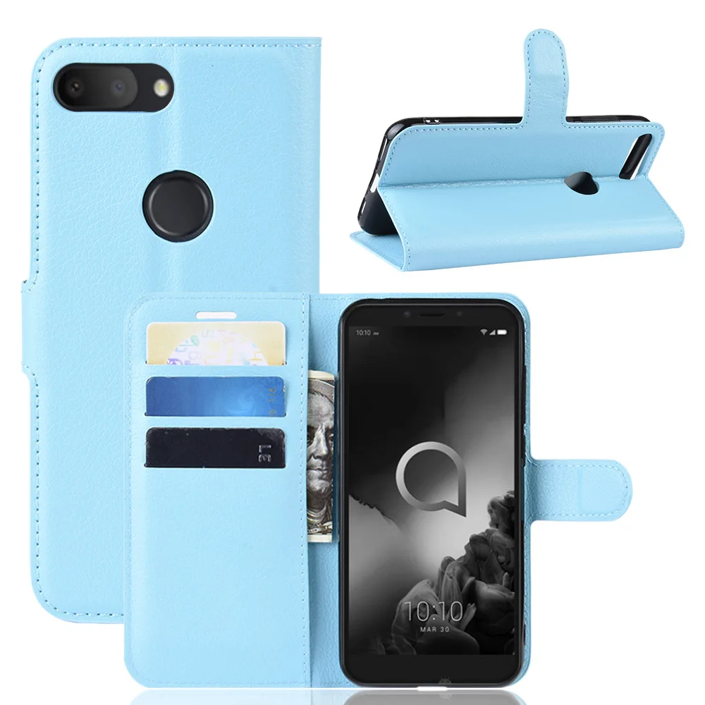 Для Alcatel 1S 5024D Чехол Премиум из искусственной кожи с отделениями для карт чехол-подставка для Alcatel 1S 5024D чехол