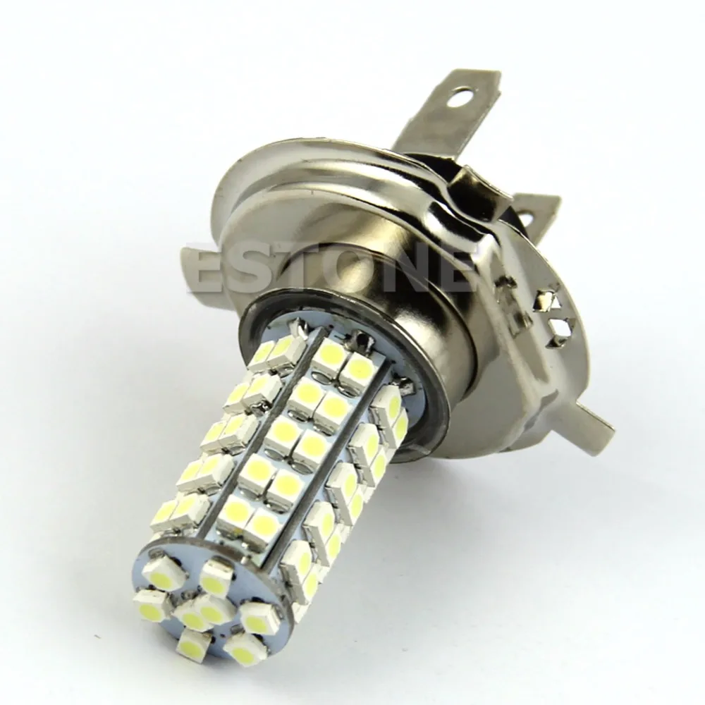 1 шт. H4 3528 68 SMD светодиодный 6500 К 310 люмен белый туман светильник лампы головной