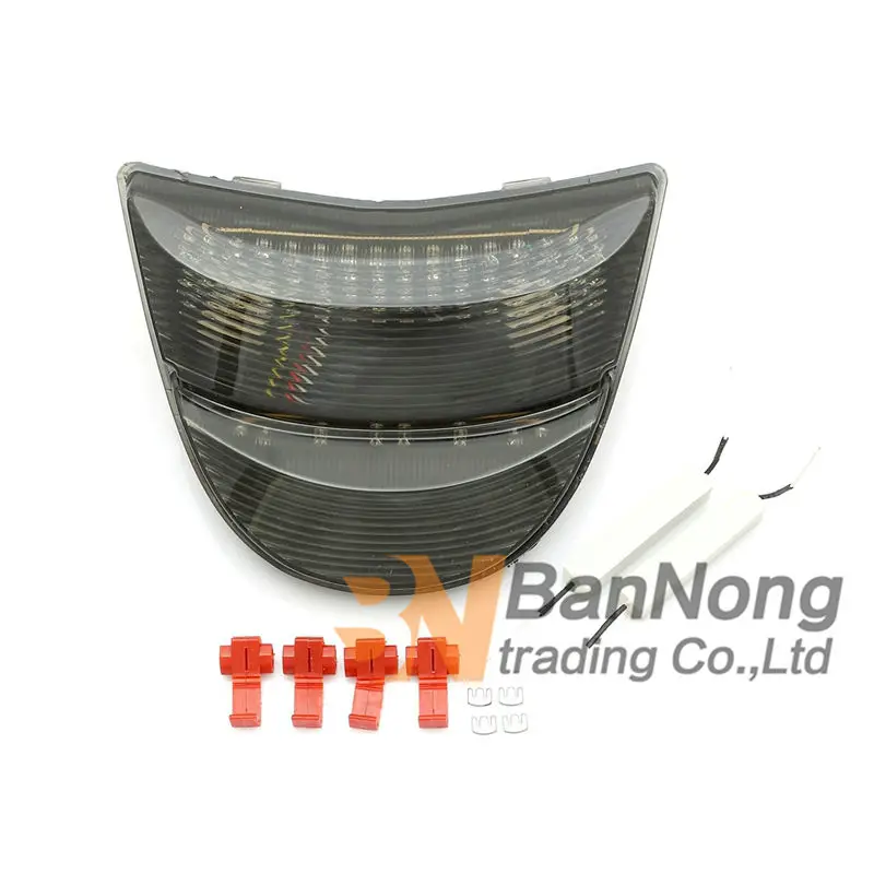 Бесплатная доставка Мотоцикл LED Встроенный задний фонарь тормоз ходовая лампа