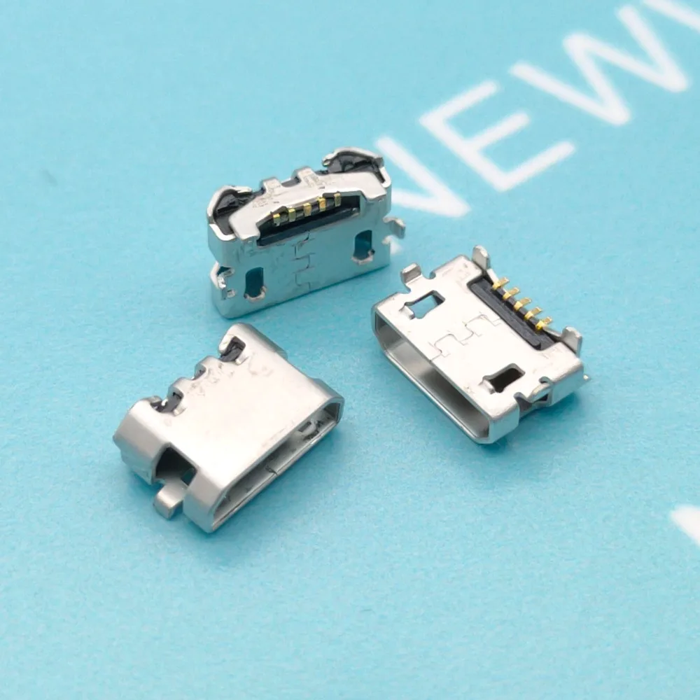 50 шт. micro USB гнездо 5pin обратный Рог MICRO USB Женский Рог обратный 7,2 порт зарядный порт мини usb разъем