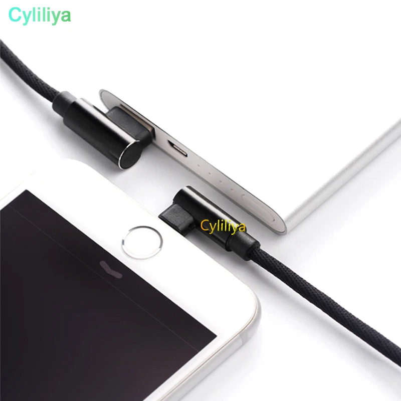 50pcs 1m 3ft 2A Quick charging Braided Fabric Alloy 90 Degree Usb data sync cable for samsung htc android | Электроника