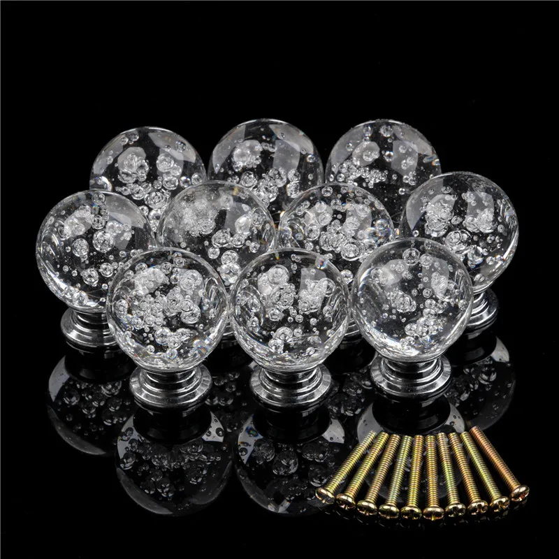 Ручки из хрустального стекла для кухонного шкафа 1 шт.|Ручки шкафа| |