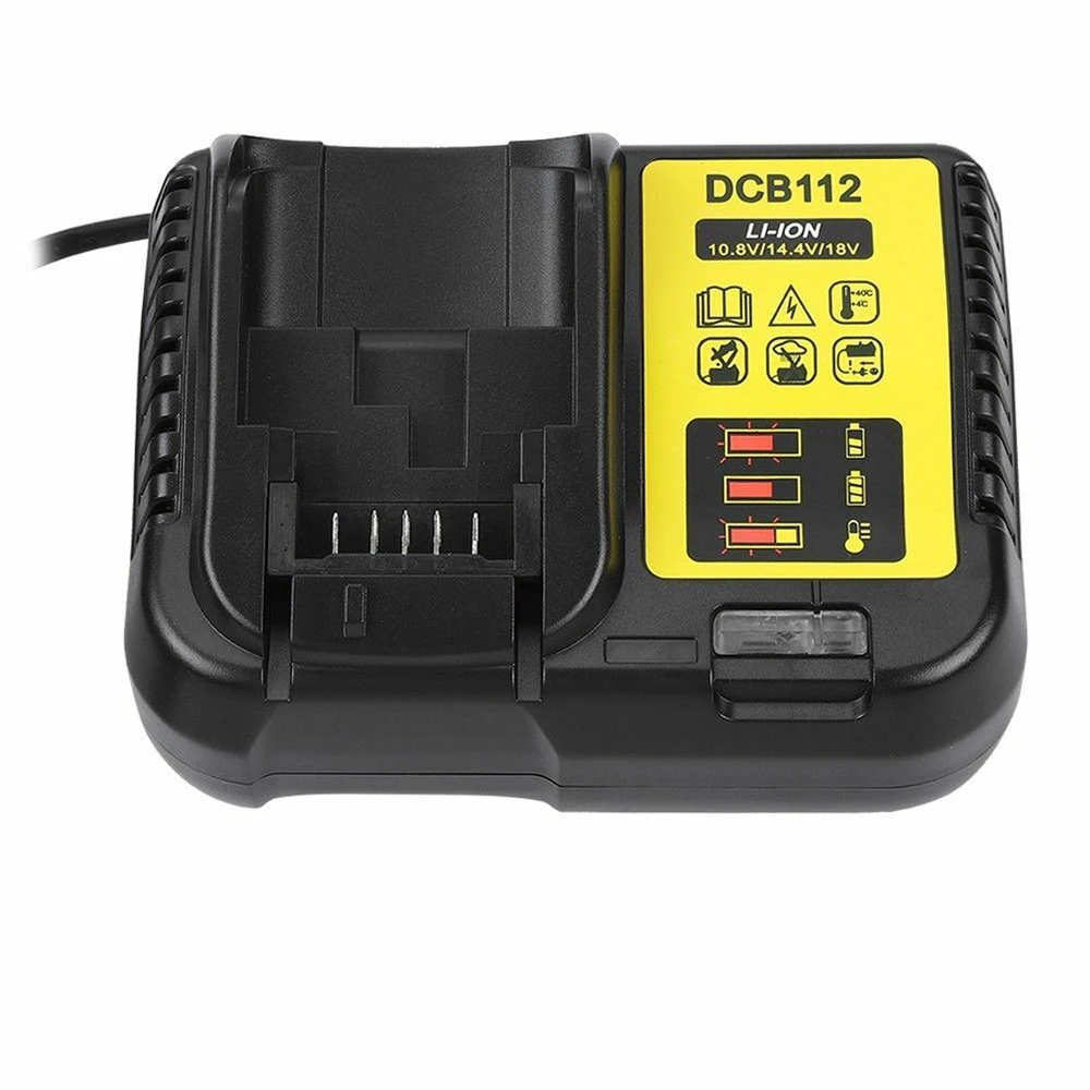 Интеллектуальная Быстрая зарядка Powstro для Dewalt 10,8-18 V XR Li-Ion DCB112 быстрая мульти Зарядка Замена быстрое зарядное устройство