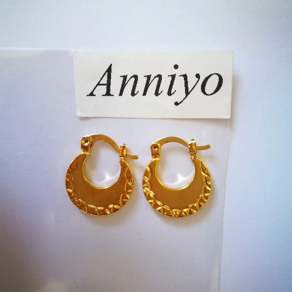Anniyo 1 99 $ оптовые серьги для детей ювелирные изделия золотого цвета маленькие