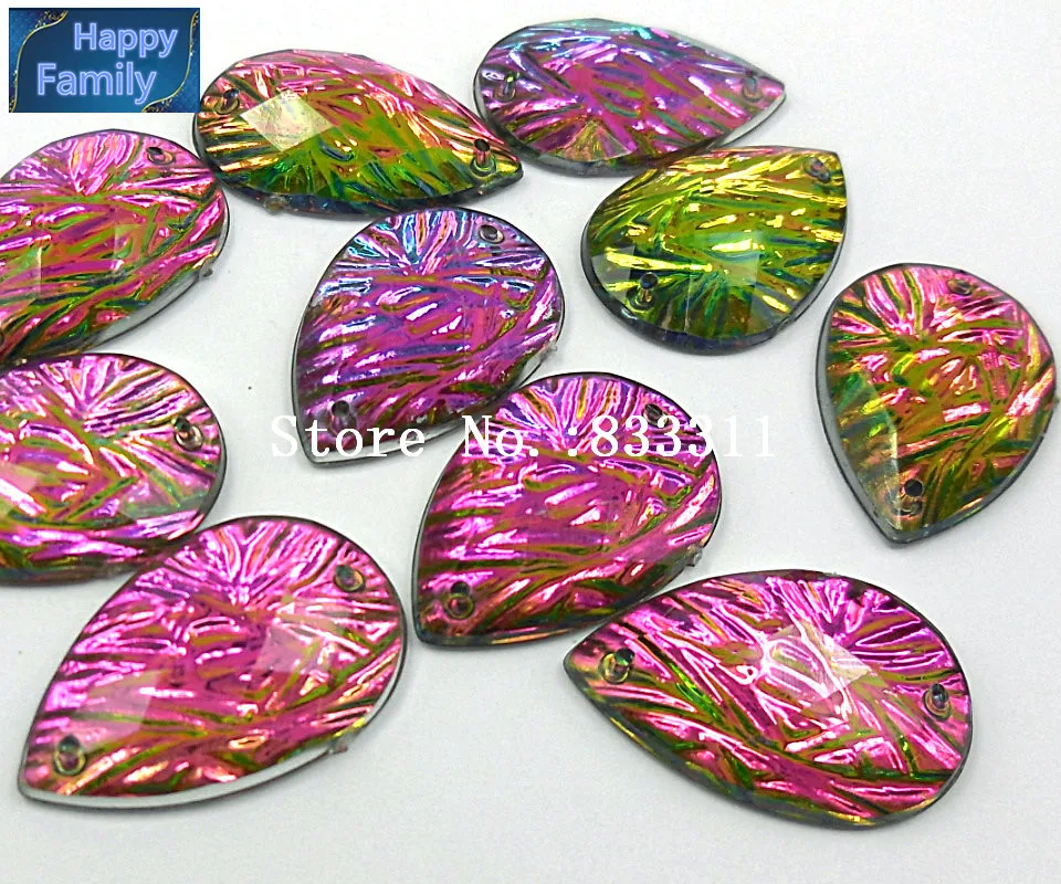 Акриловые камни и кристаллы для шитья 20x30 мм | Дом сад