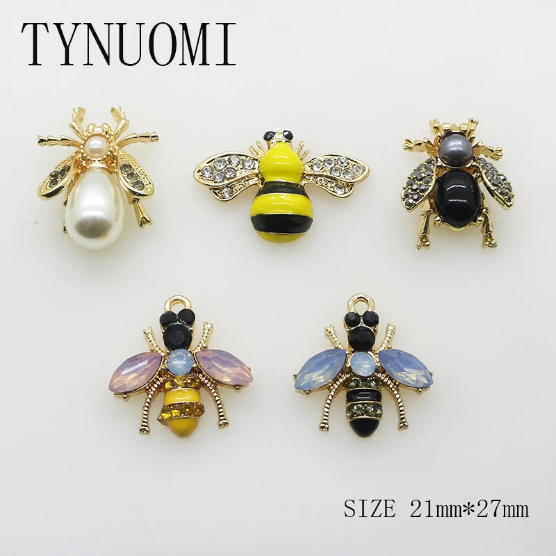 TYNUOMI Новая мода пчела алюминиевая Кнопка 5 шт./партия разнообразие моделей