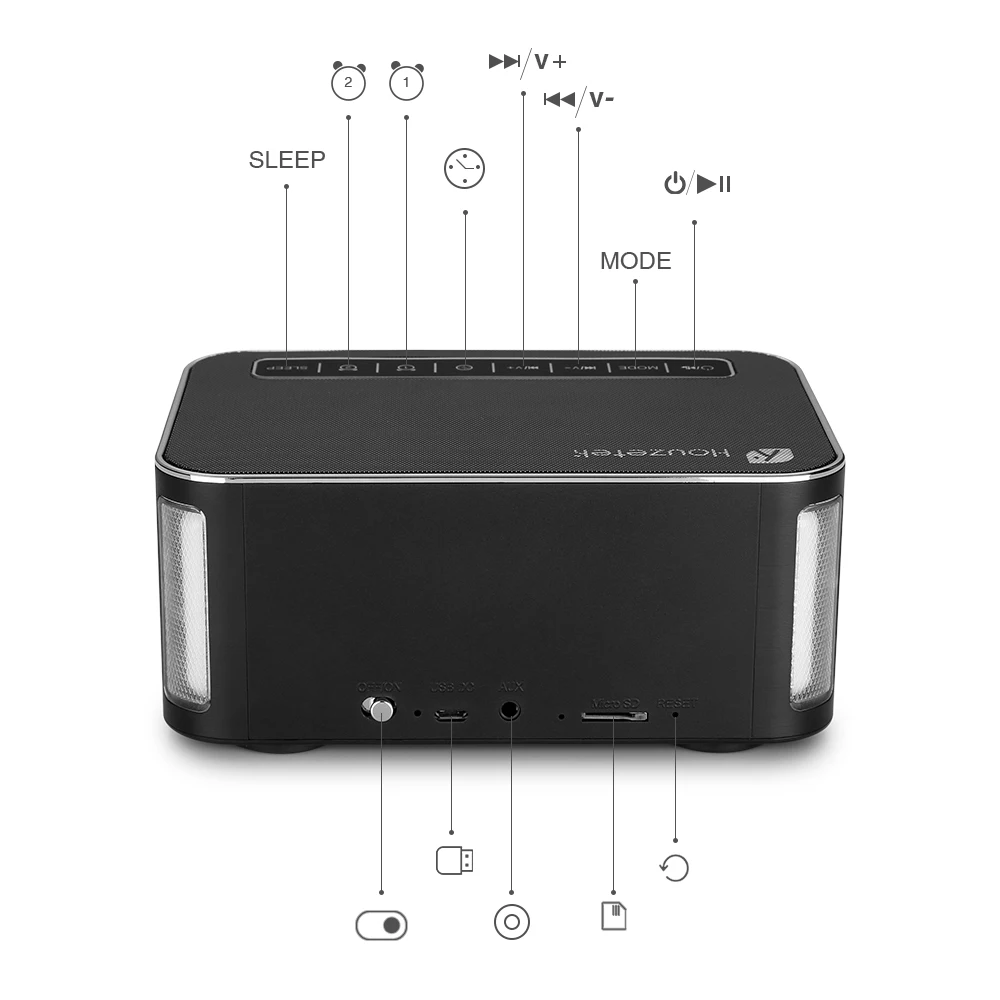 5 в 1 Многофункциональный DY32 Bluetooth Динамик будильник | Портативный музыка