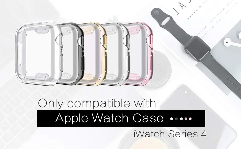 Чехол для Apple Watch Series 4 3 2 1 чехол для IWatch 40 мм 44 мм 38 мм 40 мм Защитная пленка для экрана полное покрытие защитный чехол