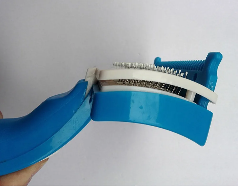 Практические pet гребень Кисточки Пластик ручка чистке выпадающих волос