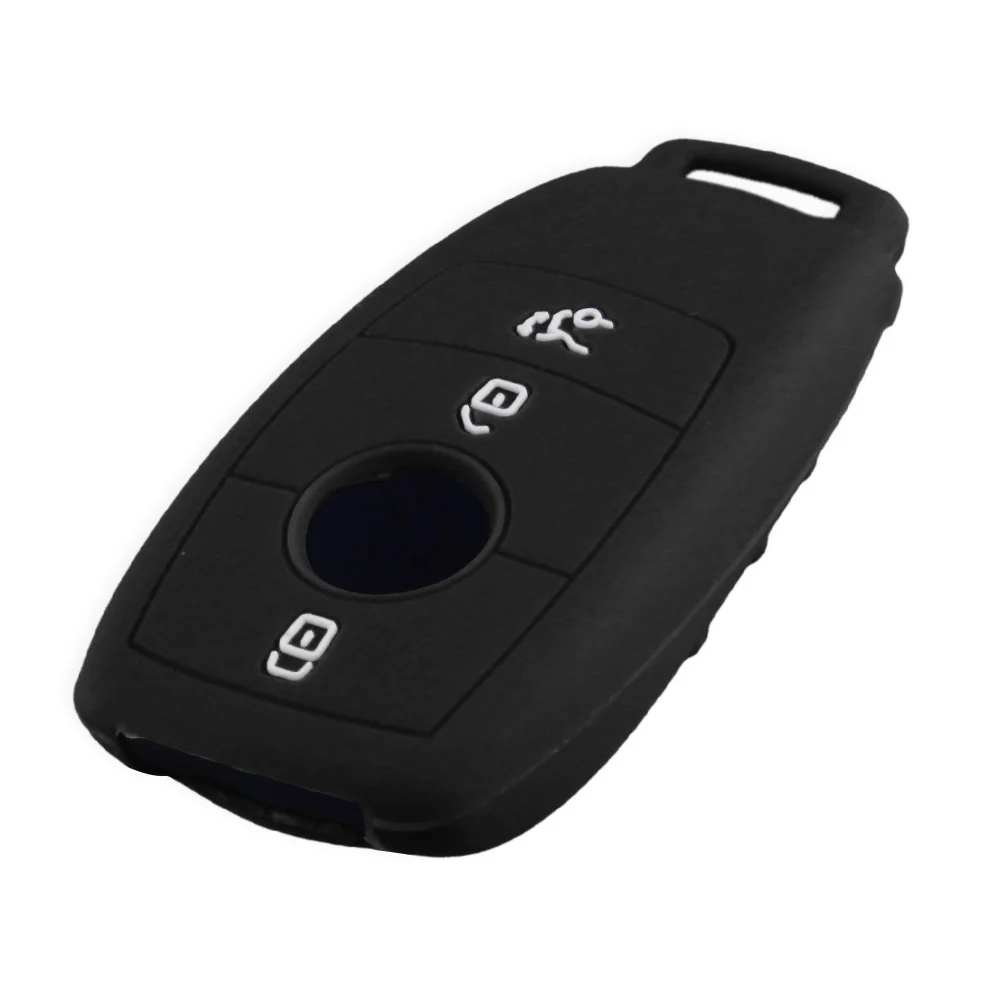 KEYYOU 3 кнопочный чехол для ключей Fob Силиконовый Mercedes Benz AMG 2017 E класс W213 силиконовый