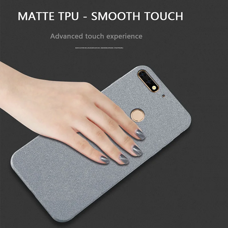 Ultra Thin For Huawei Honor 10 9 lite Rugged 3D Soft TPU Sandstone Matte for Y3 Y5 Y7 Y9 Prime 2017 Y6 II Pro 2018 Cases |