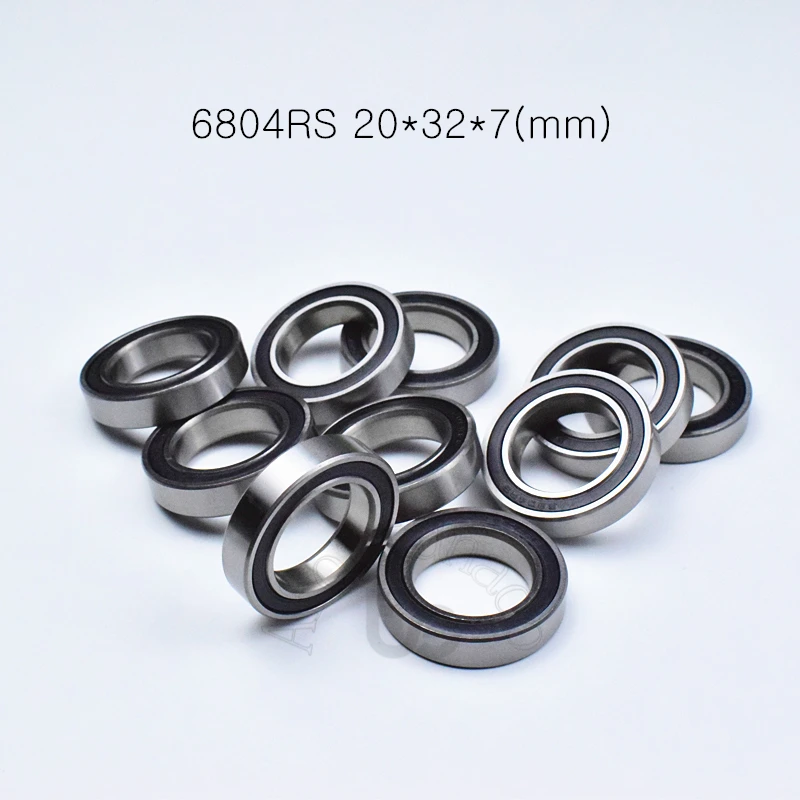 

Подшипник, 10 шт., 6804RS, 20*32*7 (мм), хромированная сталь, резиновая, герметичная, высокоскоростные детали механического оборудования
