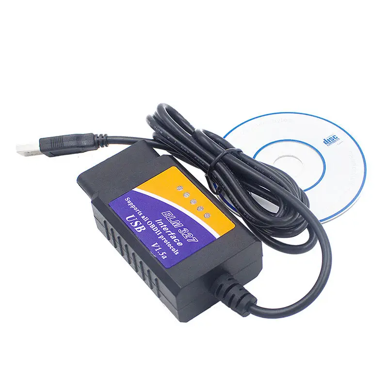 ELM327 интерфейс USB/Bluetooth OBD2 Авто сканер V1.5 OBDII OBD 2 II elm327 usb Супер сканер