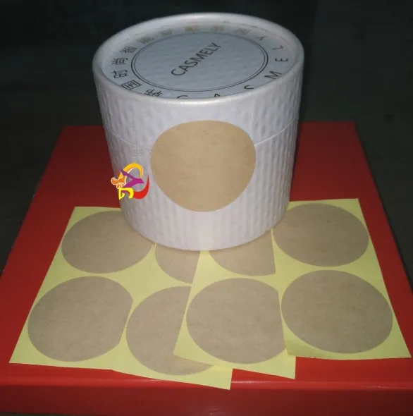 Чистая крафт бумага наклейка сделай сам Крафт запечатывание этикеток 5 см