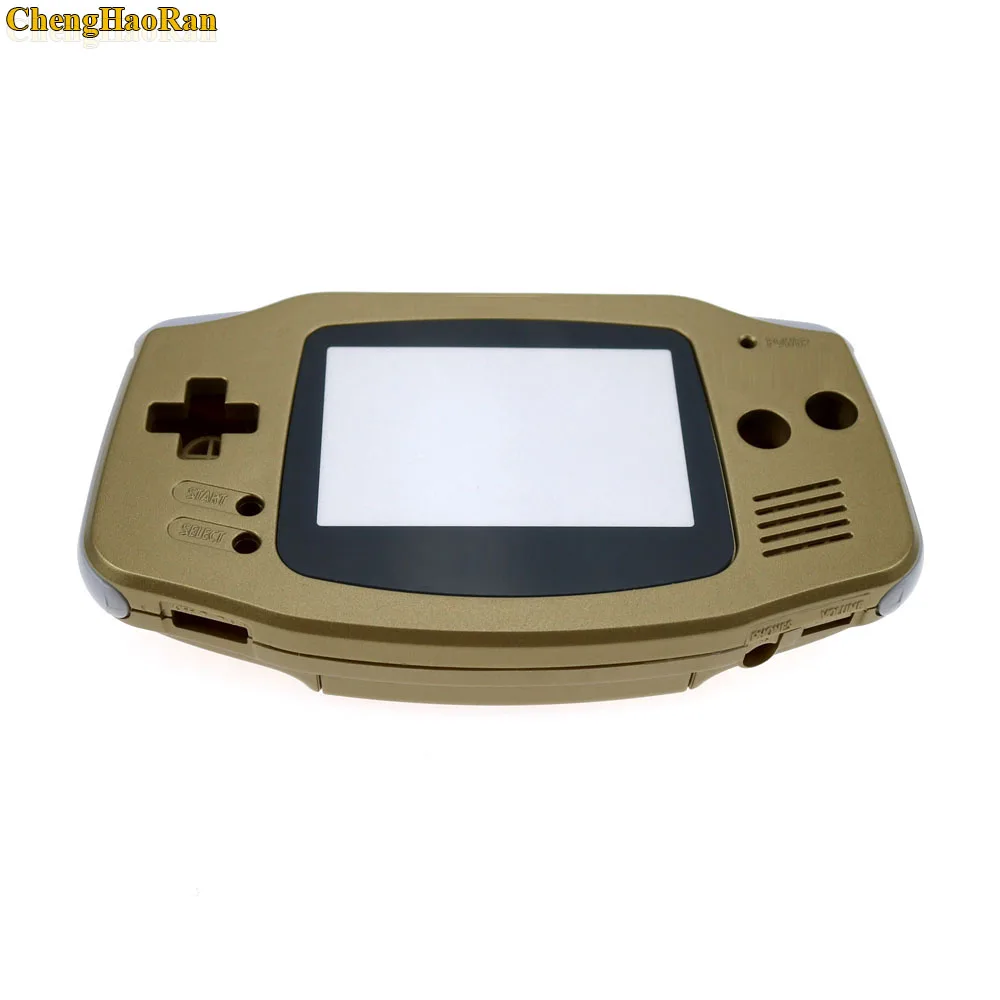 ChengHaoRan 1 компл. Золотой корпус чехол Корпус для gameboy advance GBA с pika chu poke mon протектор экрана объектива