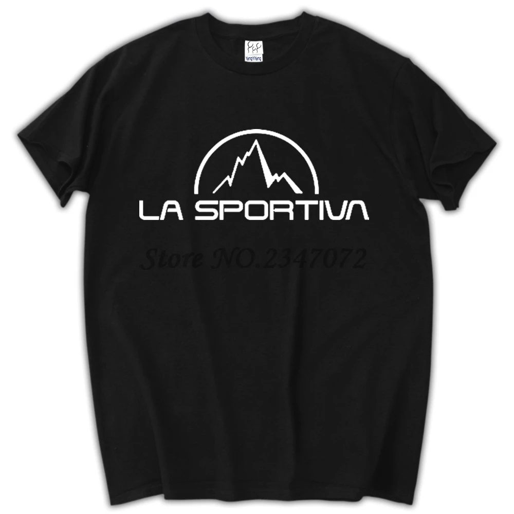 Летняя футболка известного бренда La Sportiva хлопковая Мужская повседневная мужская