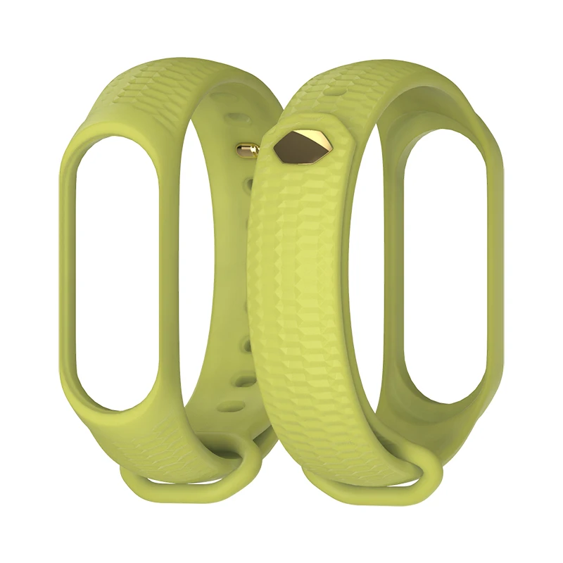 Lawngreen Ремешок mi jobs mi Band 4 для Xiaomi mi Band 4 браслет силиконовые умные часы браслет mi band 4 аксессуары mi Band 3 ремни - Цвет: Lawngreen