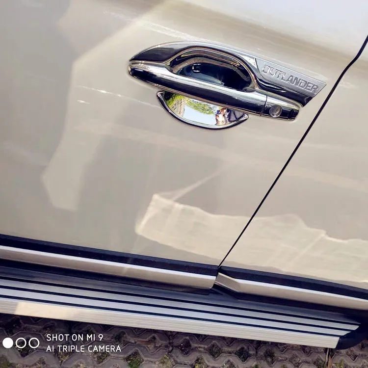 Подходит для 2013 2014 2015 2016 2017 MITSUBISHI OUTLANDER хромированная крышка дверной ручки/крышка