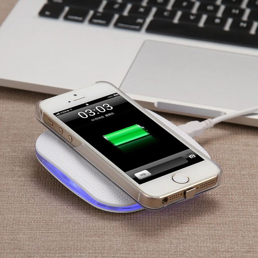 Qi Беспроводное зарядное устройство для iPhone Быстрая зарядка samsung USB ЗУ мобильного